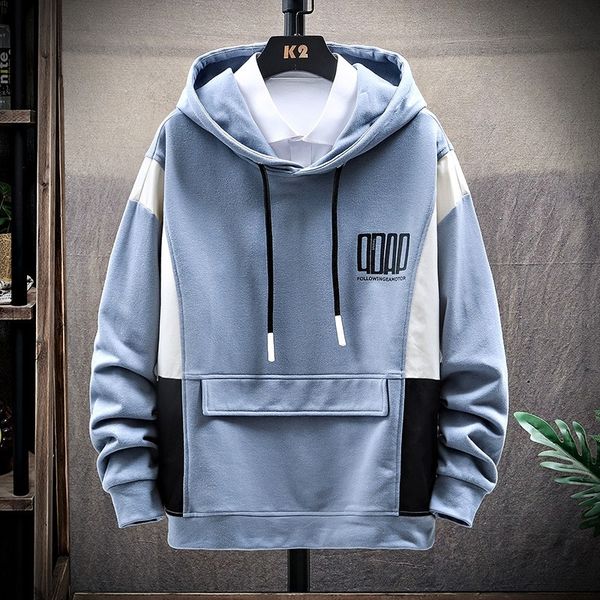 

htzm2 duan lang casual wear pullover fashion men's hooded 2020 pulloversweater autumn new student pullover men's clothing casual c, Black