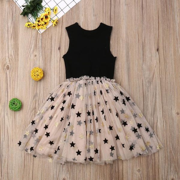 

2-7year toddler kid girls black dress princess party wedding birthday tutu dresses for girls dot dress child jllvpg