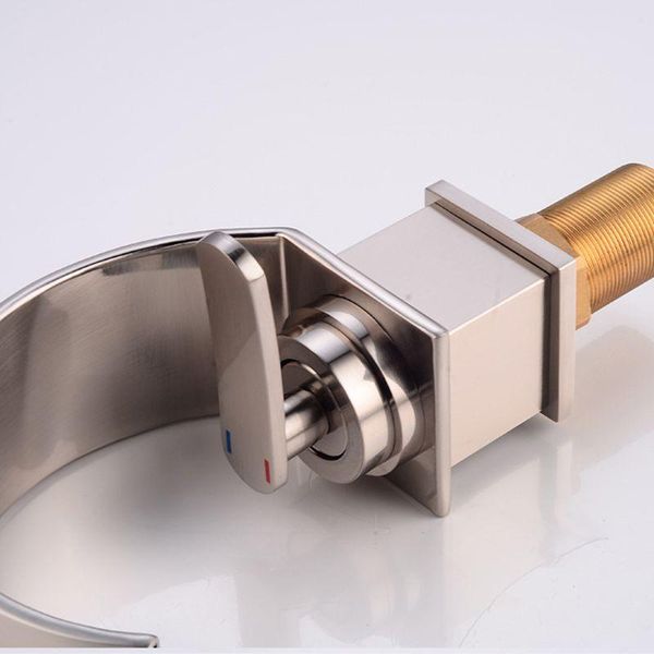 

chrome hole curve f1fc deck faucet tap sink wash finish single bathroom basin mounted style cold kitchen handle mixer bbyiko sweet07