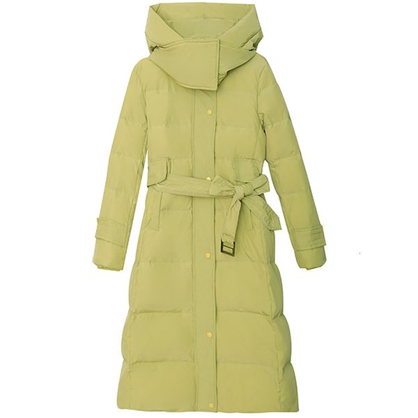 

women down cotton jacket new female parkas long over the knee thicken casual women's hooded overcoat loose coats a178, Black