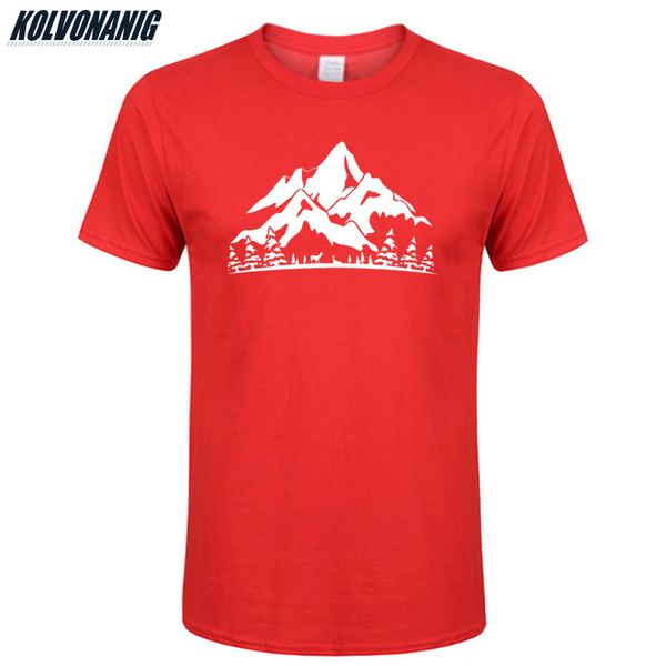 

summer new fashion s man clothes boy male plus size short sleeve mountain printed camiseta sport hooded sweatshirt hoodie men t shirt