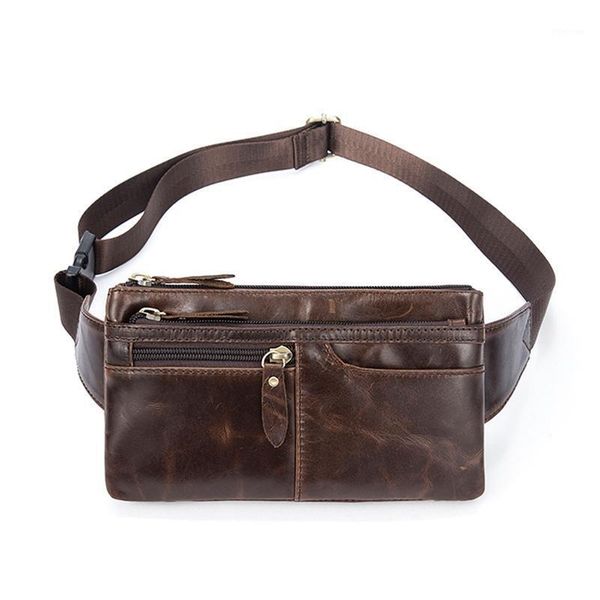

waist bags genuine leather packs pack belt bag phone pouch travel male small pouch1