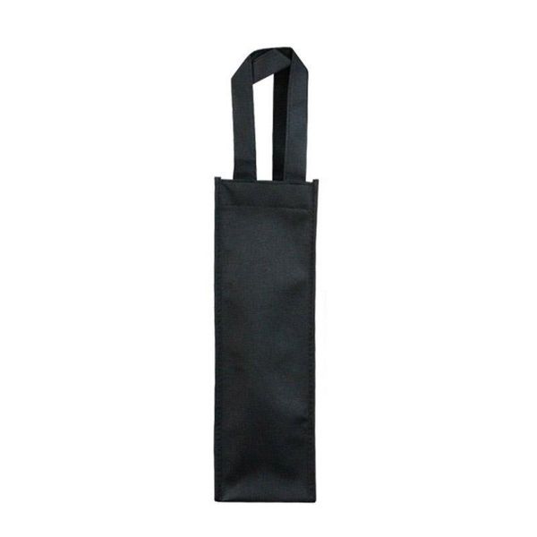 

non-woven fabric red wine bottle bags black handle gift bag weddings holiday party supplies washable