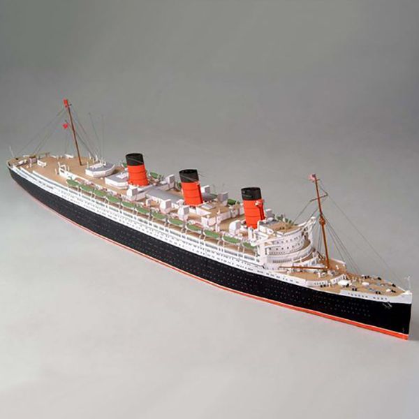 

manual diy adults toys british queen mary cruises 3d ship 1:400 scale diecast three-dimensional paper model