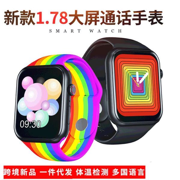 

new phone bracelet heart rate blood prsure ecg call ui multi language smart watch 6bgt