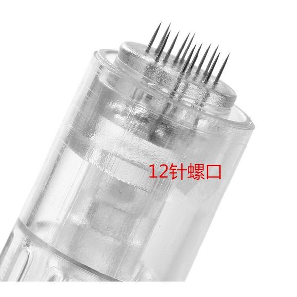 

20 pcs electric derma pen needles screw 12 pin cartridge for microneedle derma pen tattoo needles 12 ne jllrks