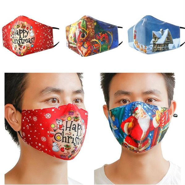 

christmas masks washable mask adults filter mask anti dust face mask mouth cover pm2.5 respirator fashion face masks f102104