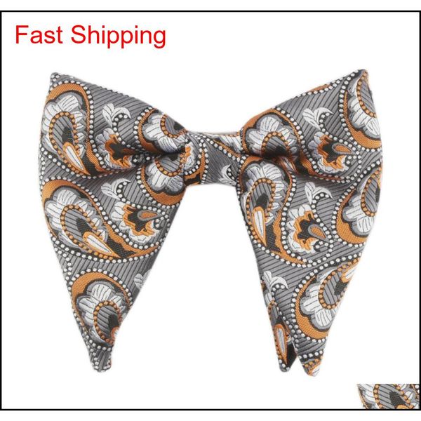

tagerwilen green paisley big bowtie groom bowtie black tuxedo bow tie pretied bow tie wed qylvfa dh_seller2010, Black;gray