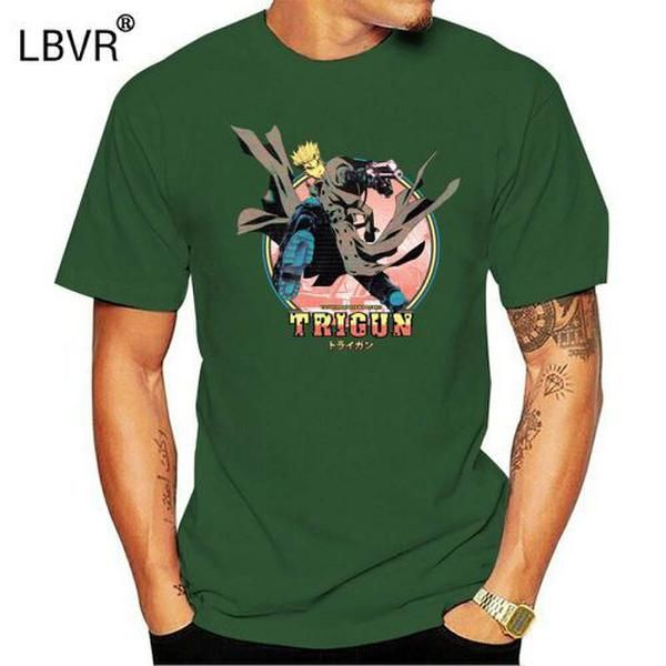 

мужчины с коротким рукавом футболки trigun trigun майка футболка, White;black