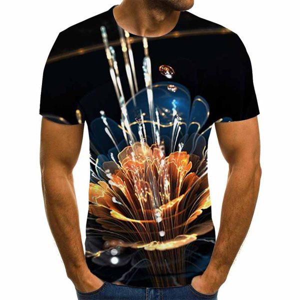 

new t-shir three-dimensional tunnel graphic 3d o-neck streetwea 3d print shirts oversized aesthetic aesthetic men clothing