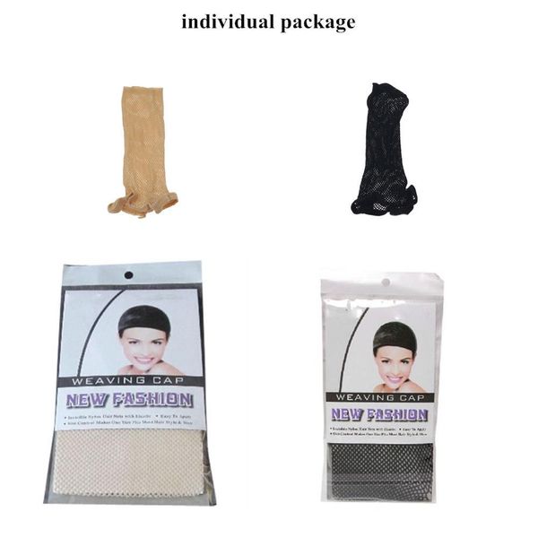 

топ продажа сетки сетки хорошее качество ткачество черный парик шапки эластичный эластичный открыт на одном конце парик волос чистая оптовая