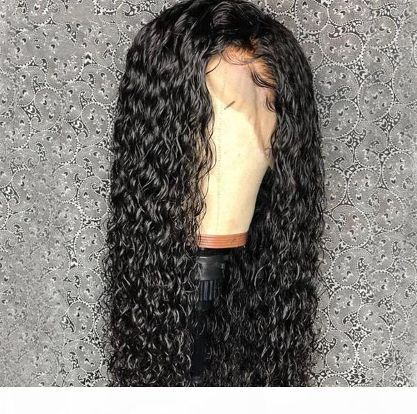 

paff loose wave full lace wig pre plucked lace front human hair wigs glueless lace front wig with baby hair, Black;brown