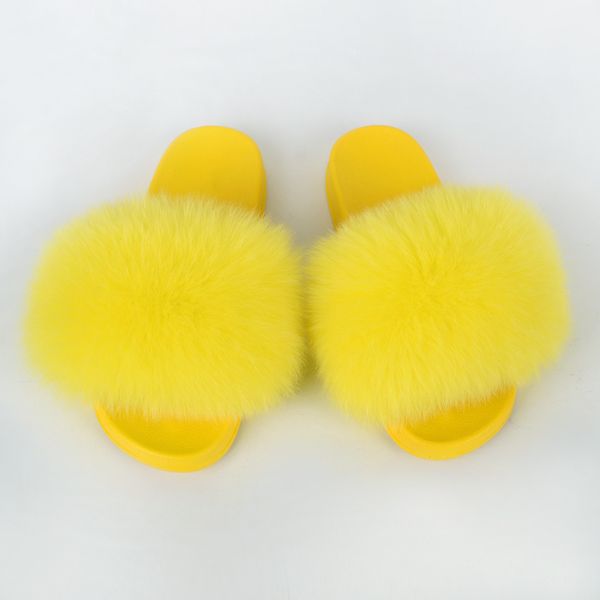 

plush slippers women real fur slides summer luxury ladies sandals beach furry slipper shoe female footwear indoor wholesale 2020 x1020, Black