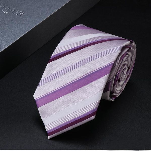 

bow ties 2021 fashion groom wedding necktie 7cm red tie for men business formal cravate with gift box, Black;gray