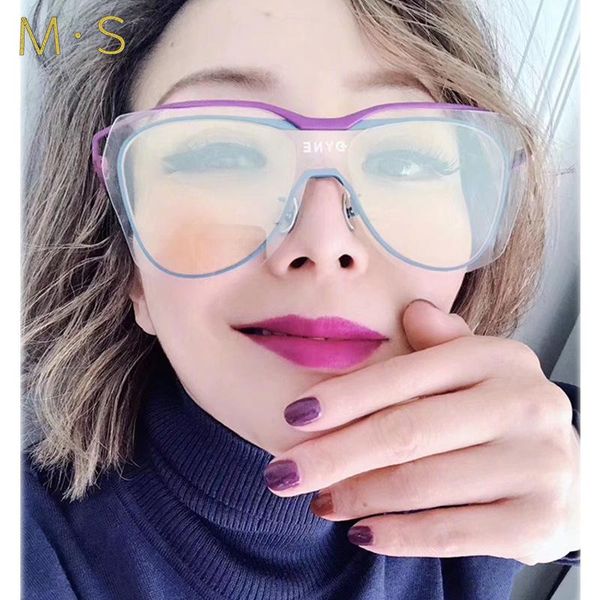 

ms women fashion 2020 sunglasses male large frame pink women sunglasses man glasses, White;black