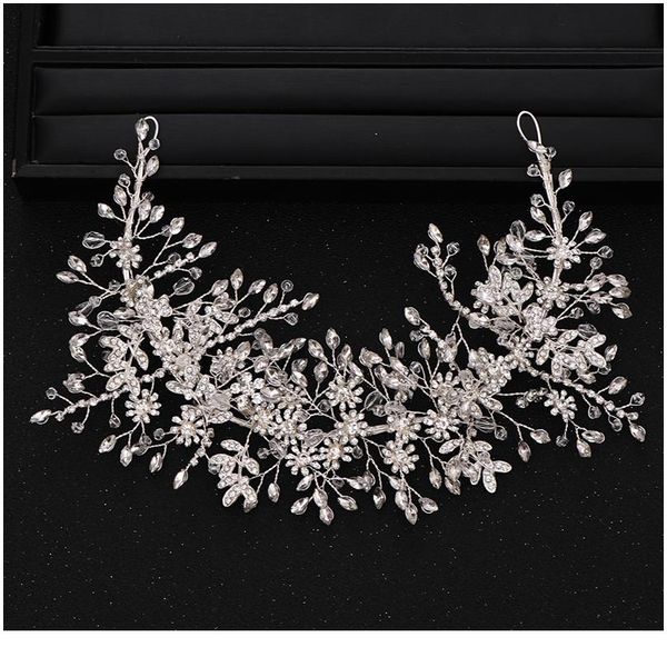 

роскошные свадебные аксессуары для волос серебряный цвет барокко горный хрусталь кристалл головной убор королева голова грега невеста деловы, Slivery;golden