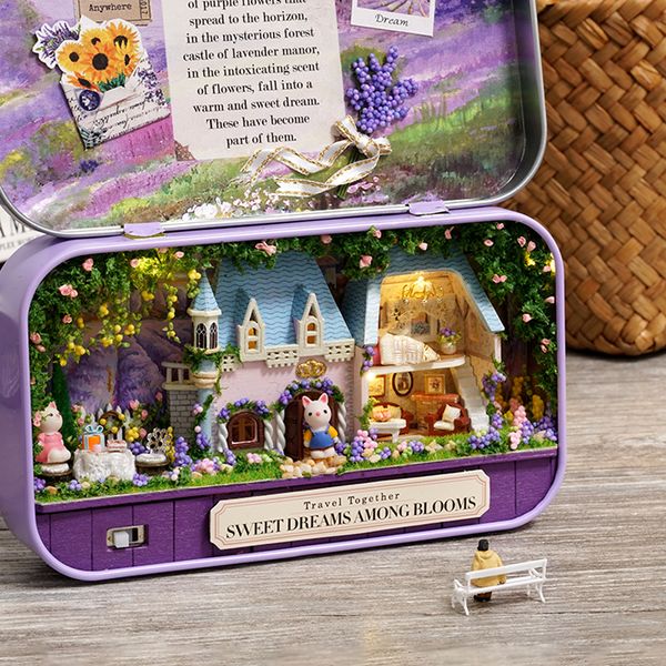 

diy doll house toys for children furniture miniature wooden miniaturas dollhouse birthday gifts special gift toy y200704