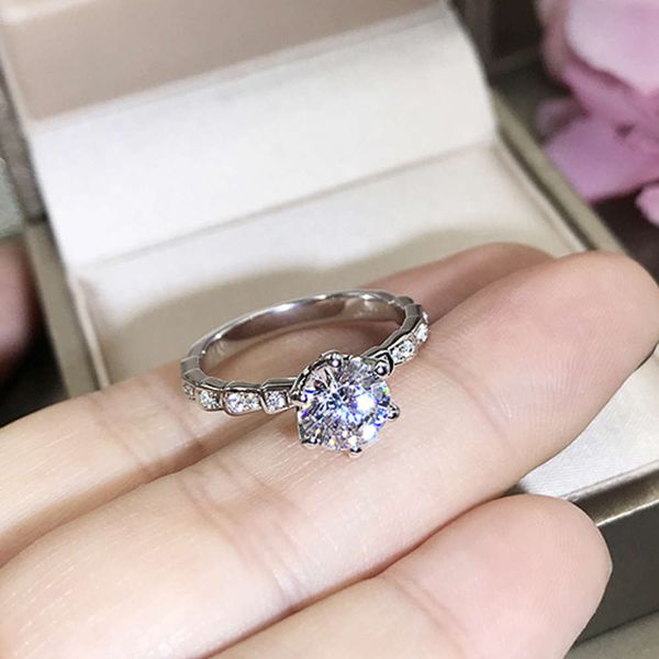 

luxurys designers fashion jz442 snake ring 1 c imitation morsonite ring, Silver