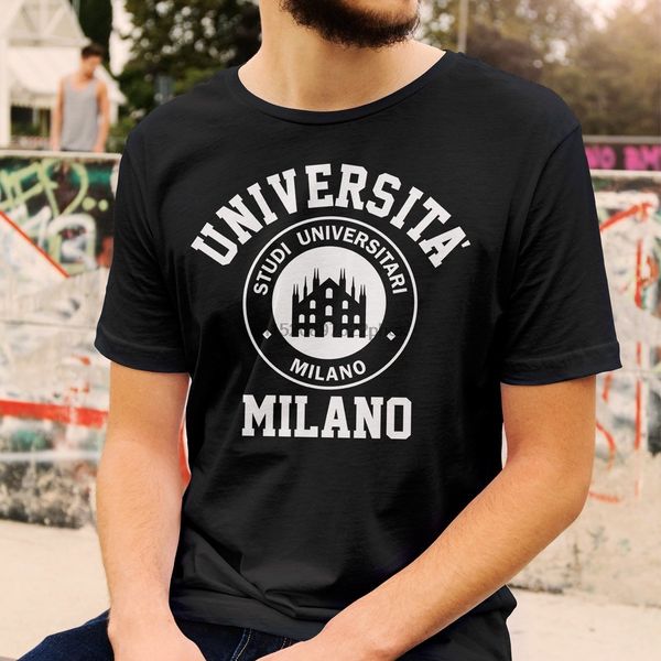 

universita milano logo t-shirt (all colours and sizes available) men t shirt sport hooded sweatshirt hoodie