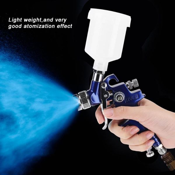 

aneng h-2000a professional 0.8/1.0mm nozzle 125ml gravity type mini pneumatic spray gun for car painting repair