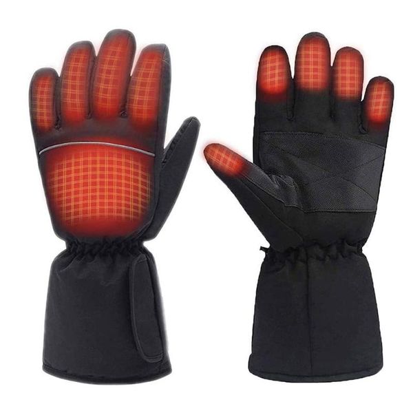 

ski gloves motorcycle heated touch screen winter warm skiing waterproof rechargeable heating thermal for snowmobile