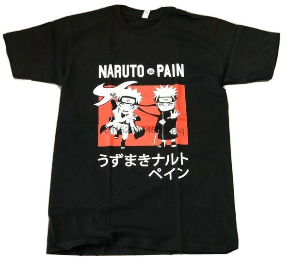 

naruto vs pain black anime hoodie designers t shirts sweatshirt