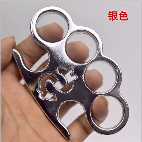 

20 two-legged snake alloy steel finger tiger four-finger fist self-defense weapon ring hand clasp hand support self-defense equipment65411