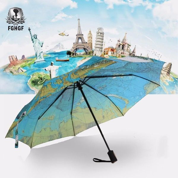 

fghgf fully matic rain umbrella world map folding rain umbrella waterproof wind resistant matic world map umbrella bbypfj packing2010