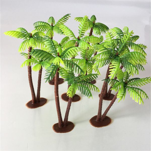 

simulation plastic mini coconut tree artificial plants fish tank landscaping decoration fake plant bonsai craft home decor 52808