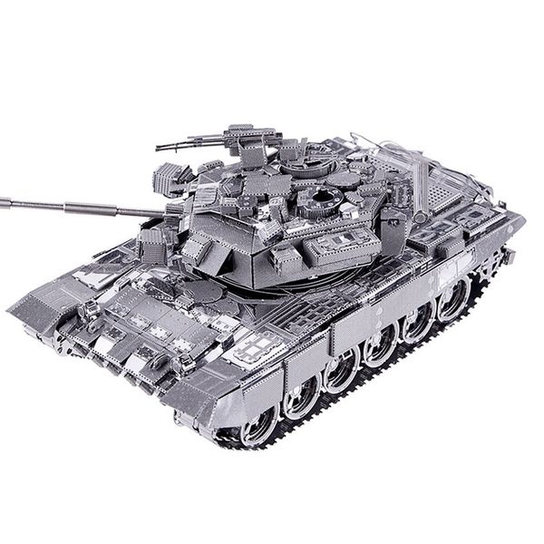 

3d metal puzzle toy p047s t-90a tank model kits assembled metal 3d puzzle y200413