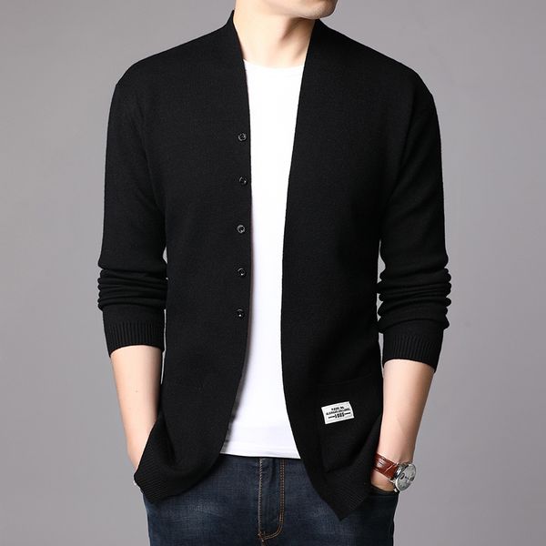 

2021 new fashions cardigan jackets streetwear clothes trend autumn black men's jacket v9pa, White;black