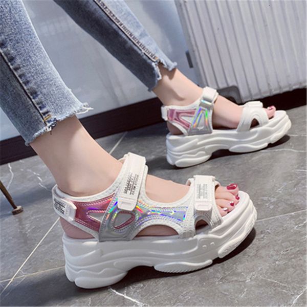 

2021 new beach with thick soles in alias muje open sandals 5.5 summer female 75tj, Black