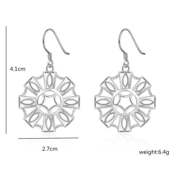 

promotion cute lady retro women silver color flower earrings charms cute nice fashion classic jewelry charms wedding le023 h bbyuiq, Golden