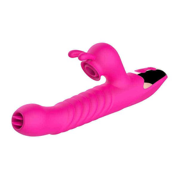 Nxy Vibrators Fake Penis Masturbation Stick Женский Массаж Силиконовые Электрические Саморегулируемые Пистолет Пистолет Машина Секс Продукты Вибро 0222