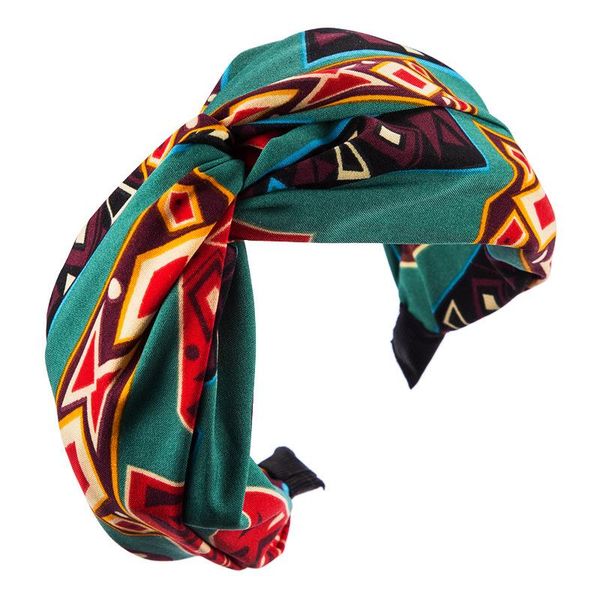 

vintage cotton hairband for girls fashion hair cross headband handmade print head wear customized hair accessories for women f wmtqht, Silver