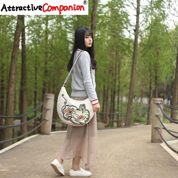 

women brand designer national style handbag featured handmade cotton chain embroidery lady tote shoulder hand bag