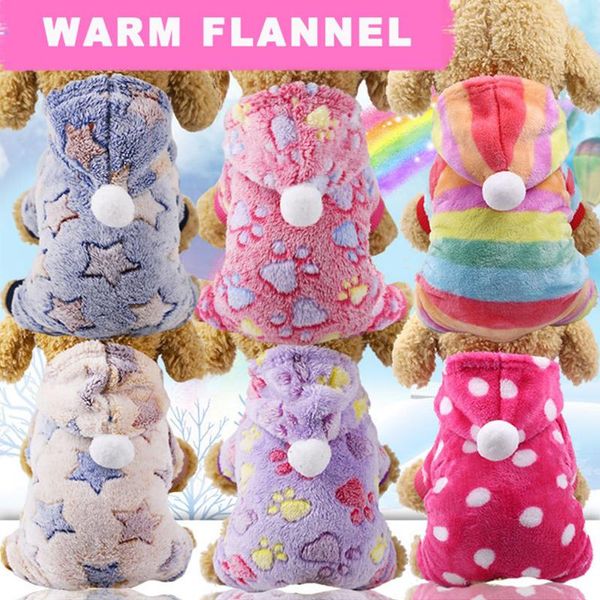 

dog apparel flannel clothes pet clothing for dogs jumpsuit soft coat jacket outfit costume chihuahua yorkshire