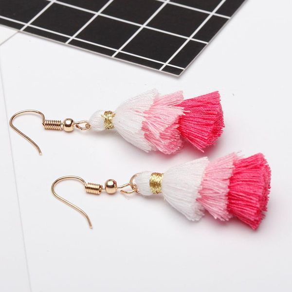 

6pcs lot 35mm three layers overlapping tassels silk fringe sewing tassel decorative key tassels for curtain home decoration h qylbpn