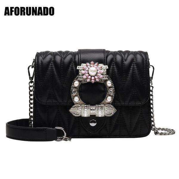 

famous luxury handbags women bags designer diamonds pearl style shoulder bags fashion pu leather crossbody for women 2020