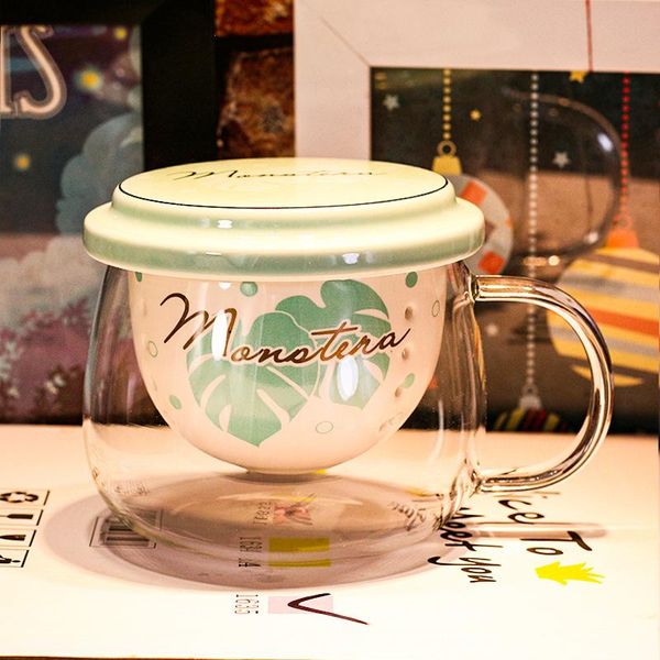 

стекло пить чай фильтр разделение смазливая покрытый цветок бытовая fsile чистый офис кубок женщин с пузырем керамика wmtzzz item_home