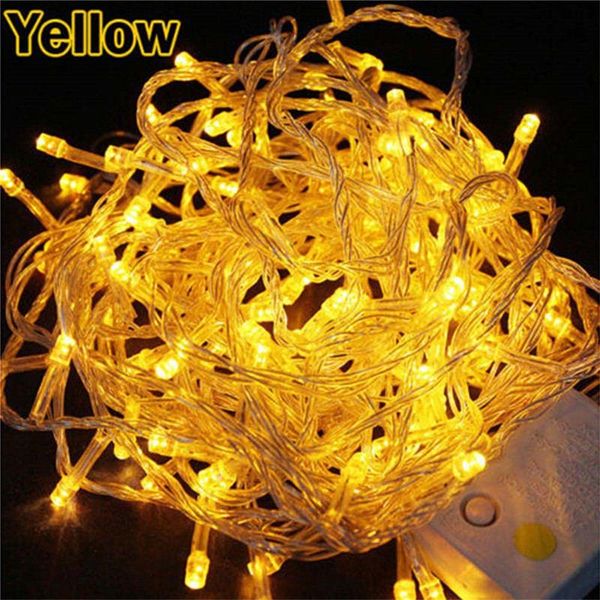 

siccsaee 10m 100 led string garland christmas tree fairy light chain waterproof home garden party outdoor holiday decoration swy wmtmeq