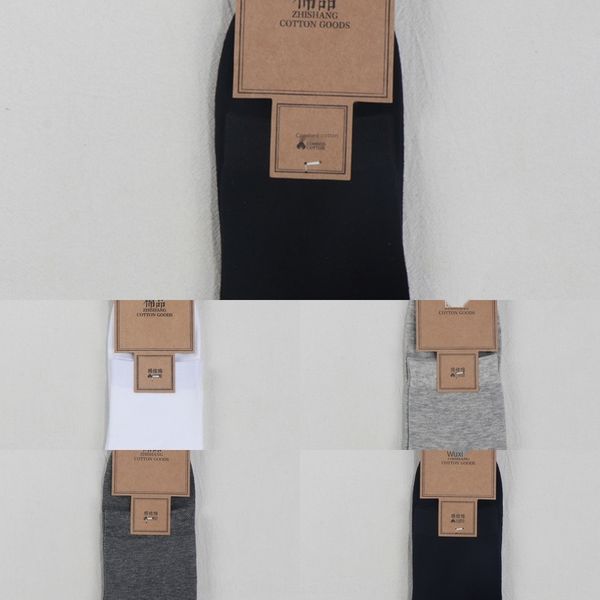 

men's new four season general cotton business men's middle tube sweat absorption and ventilation ordinary ordinary sports socks ge, Black