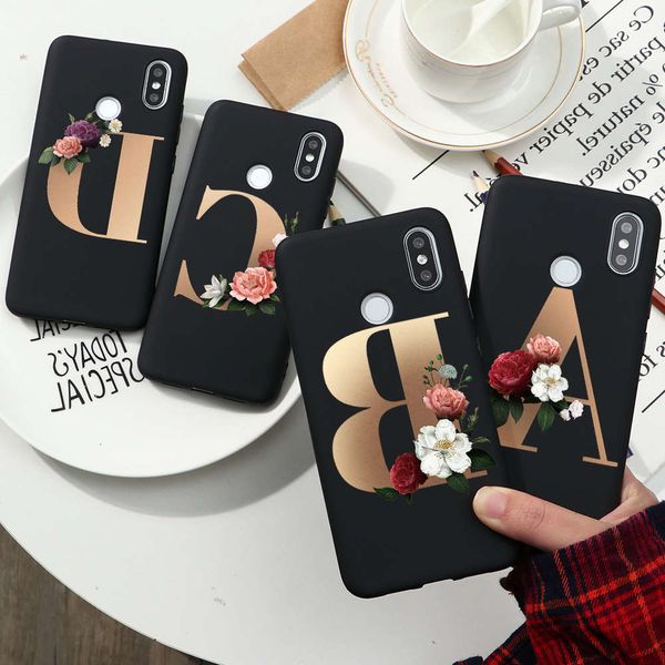 

bgrfblack flower cover with alphabet vip 11 pro x xs max x xr 7 8 6 s plus 5 s se silicone cover matchingswza