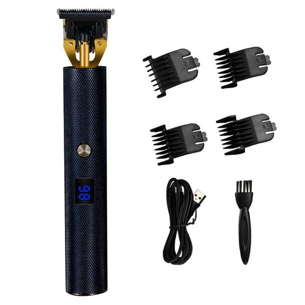 

professional hair clippers men t-blade beard trimmer barber grooming kit rechargeable cordless haircut machine u1je