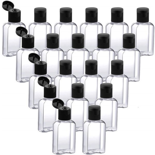 

30ml/1 oz bottles with flip cap size containers empty plastic transparent gel bottle for travel outdoor business trip