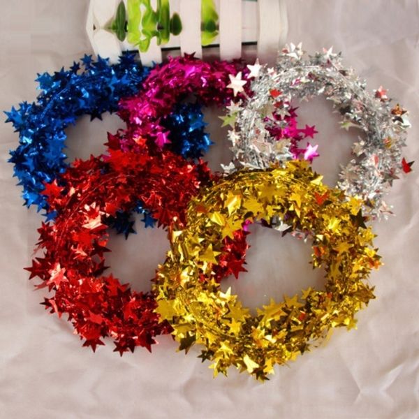 

yeuiw supplies colorful accessories tree iron colorful fiverattan multi-color atmosphere accessories christmas stripes decorations wire stri