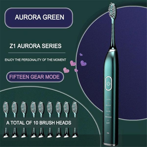 

vip ultrasonic sonic electric toothbrush 15 mode usb rechargeable electronic tooth brush waterproof dental brush