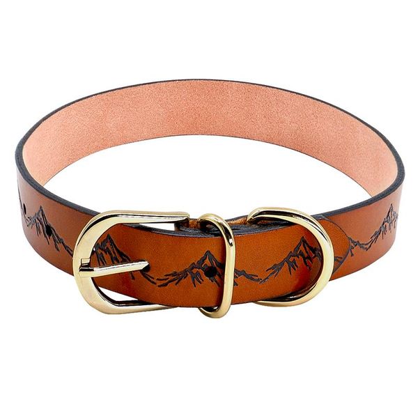 

dog collar pet leather dog collars adjustable for medium large dogs pitbull german shepherd k9 pet jllnes