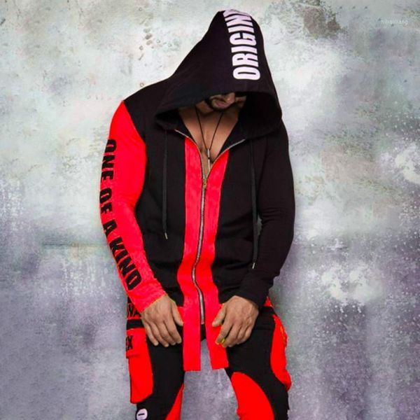

autumn men sweatsuit zipper hoodies 2020 casual letter hooded fitness sweatshirts male tracksuit sets pant sporting outfit suits1, Gray