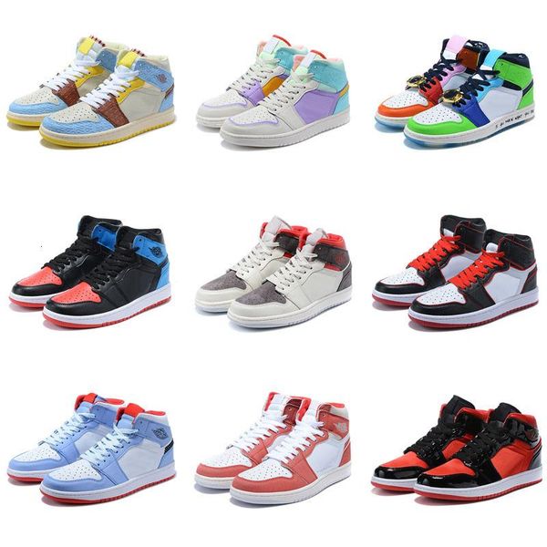 

fast ship new release jumpman 1 i og melody ehsani mid fearless men basketball shoes 1s sneakers sports outdoor trainers qau